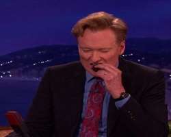 Conan O'Brien smoking